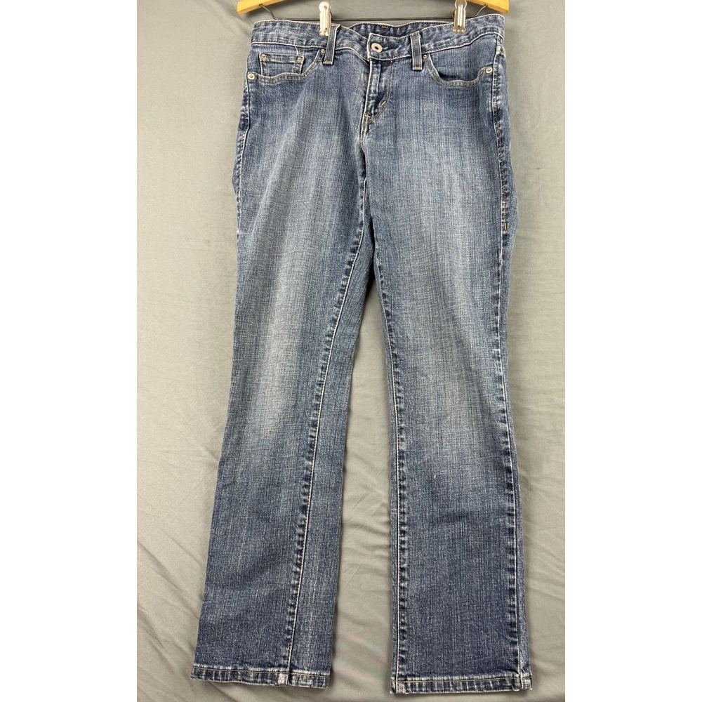 Levi's 552 Jeans Womens 4 Short Mid Rise Straight Blue Denim Medium Wash Exc